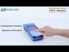 Машина POS терминала POS сенсорного экрана EMV 5800mah портативная PCI 5.0 NFC